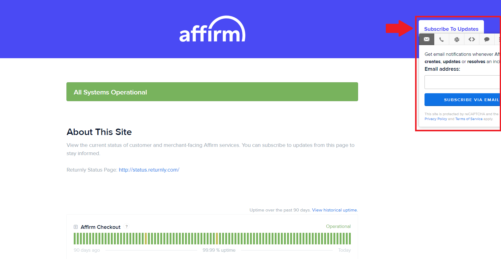 Does Affirm have issues or is it down? – Affirm US (English)