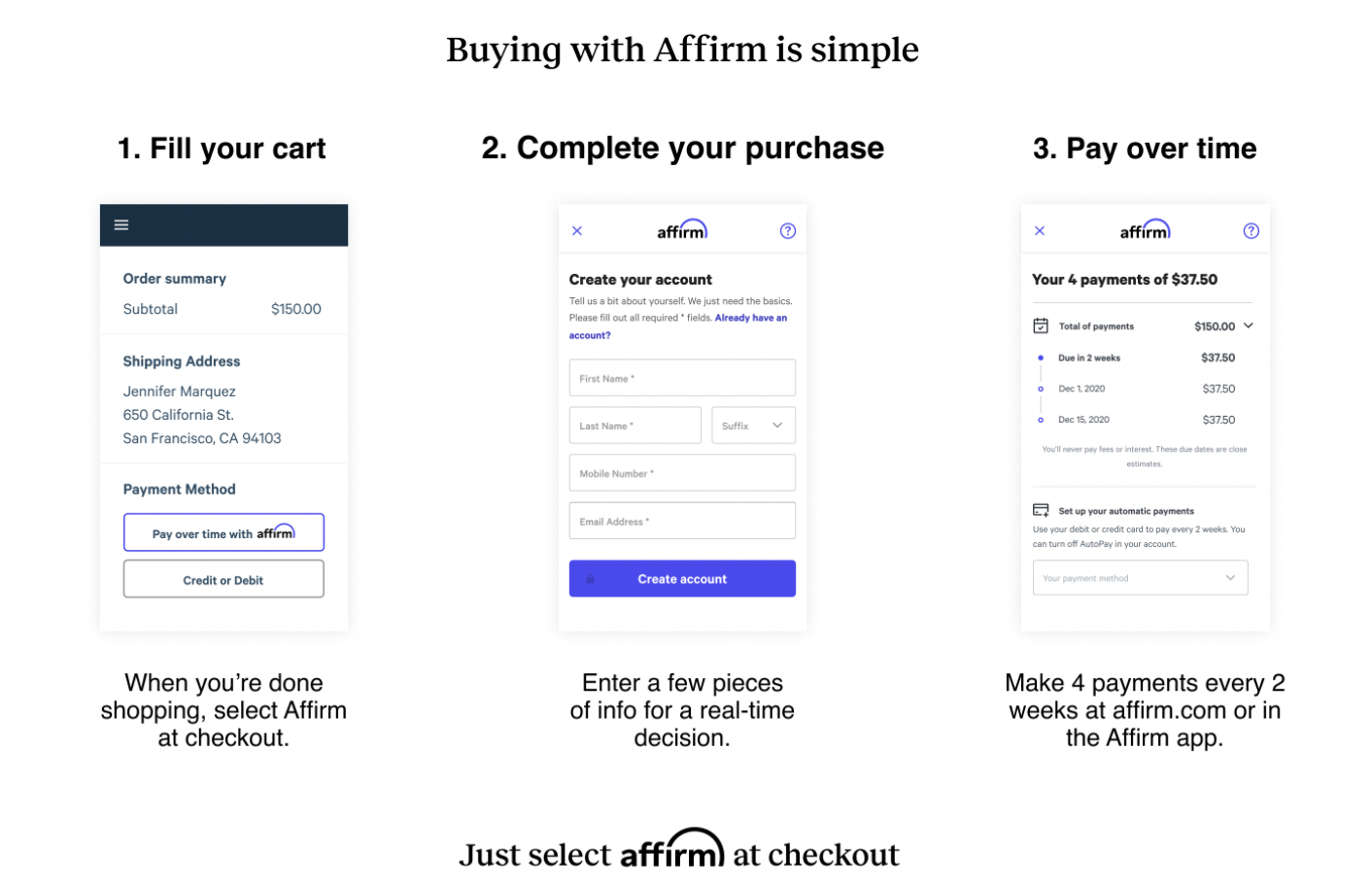 Affirm – D Z Strad Online Shop