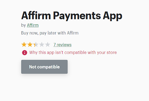 Why Does The Shopify App Login Keep Looping? – Affirm Canada (English)